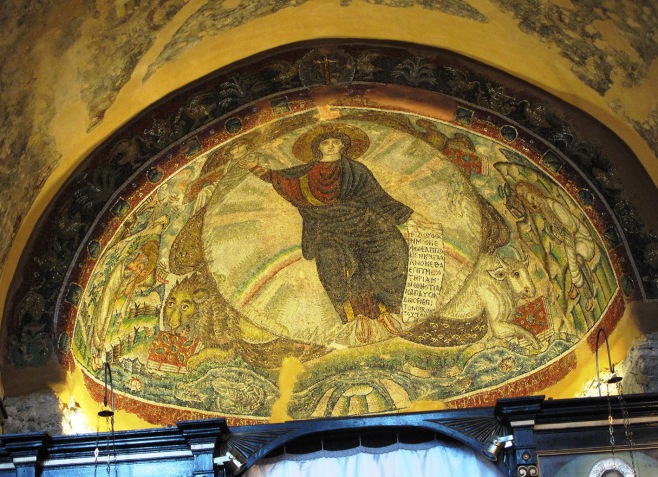 Mosaic of Christ in Majesty at Hosios David, Thessaloniki
